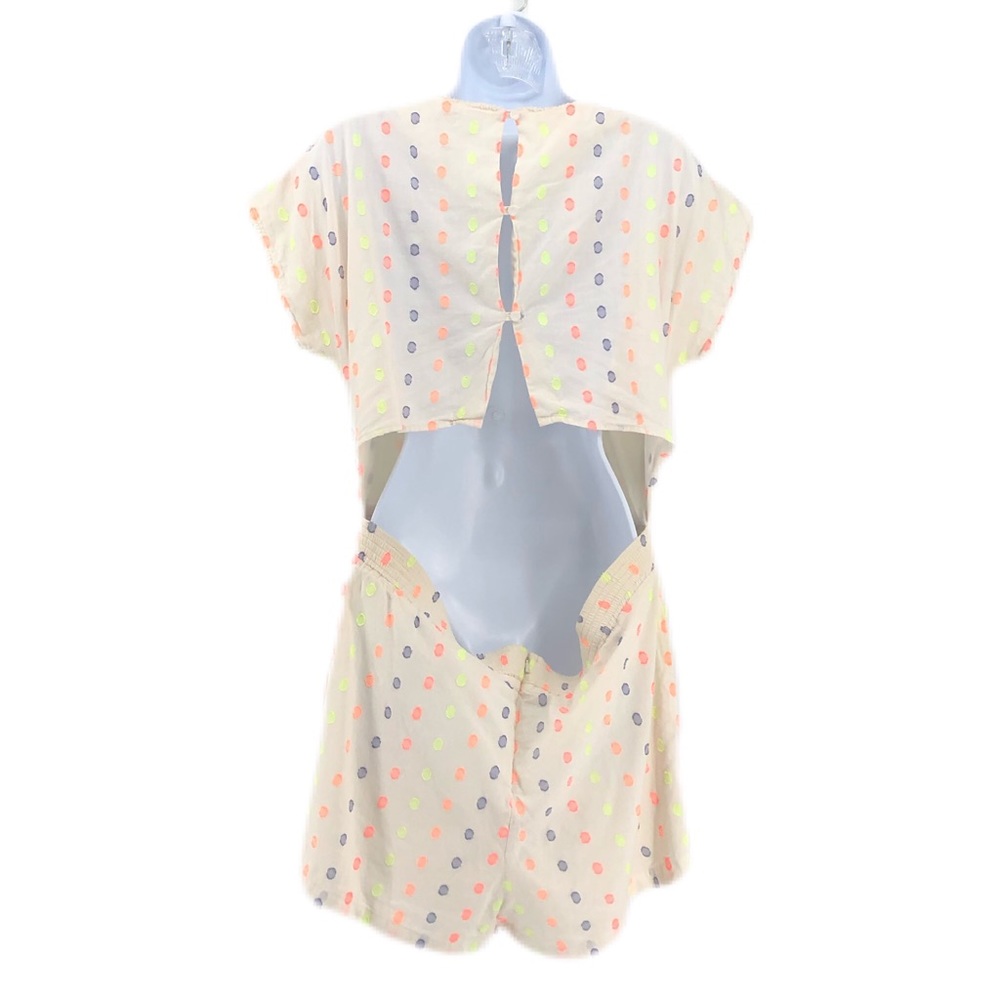 Corey Ivory Candy Ribbon Romper - Picture 4 of 7